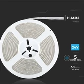 V-TAC LED szalag IP65 SMD 5050 chip 60 db/m természetes fehér, 80LM/W - SKU 212563