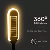 Kép 11/15 - V-TAC leszúrható napelemes LED kerti lámpa mozgásérzékelővel, meleg fehér - SKU 6666