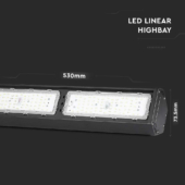 Kép 2/11 - V-TAC lineáris csarnokvilágító LED lámpa 100W 110° hideg fehér - SKU 21892