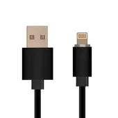 Kép 1/6 - V-TAC MFi licences iPhone 1.5m hálózati kábel, lightning kábel, fekete - SKU 8452
