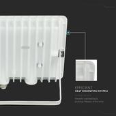 Kép 4/9 - V-TAC mini LED reflektor 10W természetes fehér, fehér házzal - SKU 6731