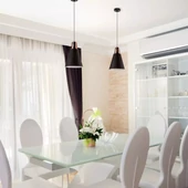 V-TAC modern csillár, fekete+réz függeszték E27 foglalattal - SKU 3700