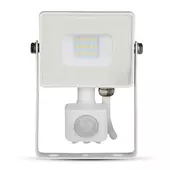 Kép 10/13 - V-TAC mozgásérzékelős fehér házas LED reflektor 10W természetes fehér Samsung chip - SKU 434