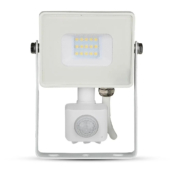 Kép 10/13 - V-TAC mozgásérzékelős fehér házas LED reflektor 10W természetes fehér Samsung chip - SKU 434