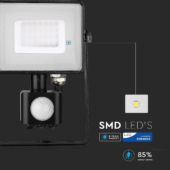 Kép 4/11 - V-TAC mozgásérzékelős LED reflektor 30W természetes fehér Samsung chip - SKU 461