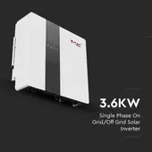 Kép 3/7 - V-TAC napelemekhez való egyfázisú 3.6kW hibrid rendszerű inverter, LCD kijelzővel - SKU 11374