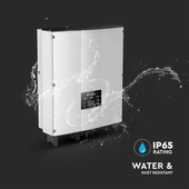 V-TAC napelemekhez való egyfázisú 3kW On-Grid rendszerű inverter, LCD kijelzővel - SKU 11379