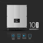 V-TAC napelemekhez való egyfázisú 5kW On-Grid rendszerű inverter, LCD kijelzővel - SKU 11380