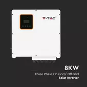 Kép 3/7 - V-TAC napelemekhez való háromfázisú 8kW hibrid rendszerű inverter, LCD kijelzővel - SKU 11375