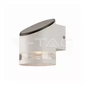Kép 1/7 - V-TAC napelemes 1W fali lámpa, IP44, meleg fehér, fehér házzal - SKU 10395