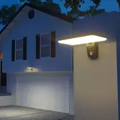 Kép 20/20 - V-TAC napelemes fali lámpa 15W, 2in1 színhő, szenzorral, fekete házzal, KEEPER - SKU 10315