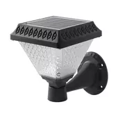 Kép 1/9 - V-TAC napelemes LED fali lámpa, IP44, állítható fénnyel, fekete házzal és távirányítóval - SKU 93578