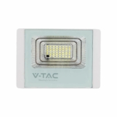 Kép 9/12 - V-TAC napelemes LED reflektor 12W hideg fehér 5000 mAh, fehér házzal - SKU 10405