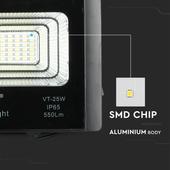 Kép 5/14 - V-TAC napelemes LED reflektor 12W természetes fehér 5000 mAh - SKU 8573