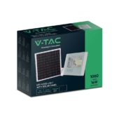 Kép 1/12 - V-TAC napelemes LED reflektor 16W hideg fehér 10000 mAh, fehér házzal - SKU 10407