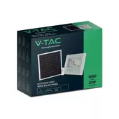 Kép 1/12 - V-TAC napelemes LED reflektor 20W hideg fehér 10000 mAh, fehér házzal - SKU 10409