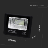 Kép 2/10 - V-TAC napelemes LED reflektor 20W hideg fehér 10000 mAh - SKU 94010