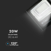 Kép 6/10 - V-TAC napelemes LED reflektor 20W hideg fehér 10000 mAh - SKU 94010