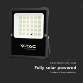 Kép 3/8 - V-TAC napelemes LED reflektor 20W természetes fehér, 2400 Lumen - SKU 6971