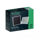 Kép 1/12 - V-TAC napelemes LED reflektor 35W hideg fehér 15000 mAh, fehér házzal - SKU 23019