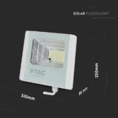 Kép 3/12 - V-TAC napelemes LED reflektor 35W hideg fehér 15000 mAh, fehér házzal - SKU 23019