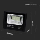 Kép 2/10 - V-TAC napelemes LED reflektor 40W hideg fehér 20000 mAh - SKU 94026