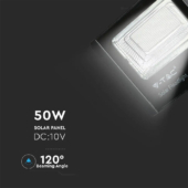 Kép 6/10 - V-TAC napelemes LED reflektor 50W hideg fehér 25000 mAh - SKU 94027