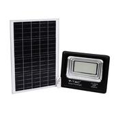 Kép 1/10 - V-TAC napelemes LED reflektor 50W természetes fehér 25000 mAh, fekete házzal - SKU 8578