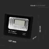Kép 2/10 - V-TAC napelemes LED reflektor 50W természetes fehér 25000 mAh - SKU 8578