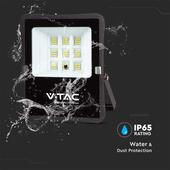 Kép 4/8 - V-TAC napelemes LED reflektor 6W hideg fehér, 400 Lumen - SKU 6964