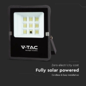 Kép 3/8 - V-TAC napelemes LED reflektor 6W természetes fehér, 400 Lumen - SKU 6965