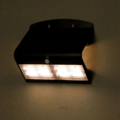 Kép 3/12 - V-TAC napelemes, mozgásérzékelős LED reflektor, 3W meleg+természetes fehér, fekete előlap - SKU 7528