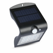 Kép 1/13 - V-TAC napelemes, mozgásérzékelős LED reflektor, fekete, 1.5W természetes fehér - SKU 8277