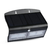 Kép 1/12 - V-TAC napelemes, mozgásérzékelős LED reflektor, fekete, 7W természetes fehér - SKU 8279