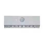 Kép 12/18 - V-TAC napelemes tégla alakú fali lámpa 3W, 2in1 színhővel, szenzorral, fehér házzal - SKU 10306