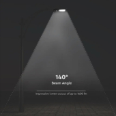 Kép 5/14 - V-TAC napelemes utcai LED lámpa, térvilágító lámpatest 15W természetes fehér - SKU 8549