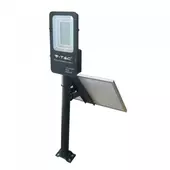 Kép 1/15 - V-TAC napelemes utcai LED lámpa, térvilágító lámpatest 50W hideg fehér - SKU 95509