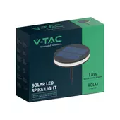 Kép 1/7 - V-TAC napelemes 1.8W leszúrható LED lámpatest, meleg fehér, IP54 - SKU 23015