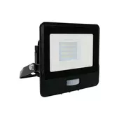 Kép 1/3 - V-TAC okos beépített mozgásérzékelős LED reflektor 10W CCT, fekete házzal - SKU 3027