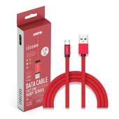 V-TAC piros, USB - Micro USB 1m hálózati kábel - SKU 8497