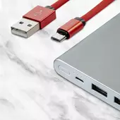 Kép 6/6 - V-TAC piros, USB - Micro USB 1m hálózati kábel - SKU 8497
