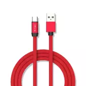Kép 1/6 - V-TAC piros, USB - Type-C 1m hálózati kábel - SKU 8631