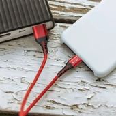 V-TAC piros, USB - Type-C 1m hálózati kábel - SKU 8634