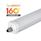Kép 1/11 - V-TAC armatúra, LED lámpa 120cm 24W IP65 hideg fehér, 160 Lm/W (X-széria) - SKU 216486