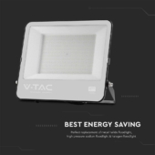 Kép 5/9 - V-TAC PRO D-széria LED reflektor 200W hideg fehér 115 Lm/W, fekete ház - SKU 8849