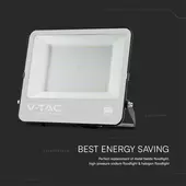 Kép 5/9 - V-TAC PRO LED reflektor 200W természetes fehér, fekete házzal - SKU 23601