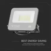 Kép 5/9 - V-TAC PRO LED reflektor 30W meleg fehér, fekete házzal - SKU 23599