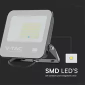 Kép 3/9 - V-TAC PRO LED reflektor 50W természetes fehér, fekete házzal - SKU 23600