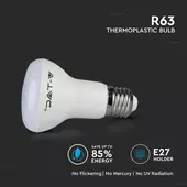 Kép 6/7 - V-TAC R63 8.5W E27 hideg fehér LED égő - SKU 21143