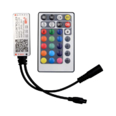 Kép 1/10 - V-TAC RGB + CCT LED szalag WiFi vezérlő távirányítóval 12/24V - SKU 2900